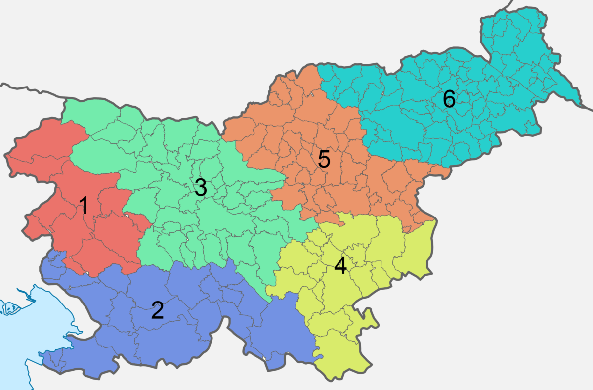 Zemljevid regijske pokritosti tehničnih svetovalcev Gramint